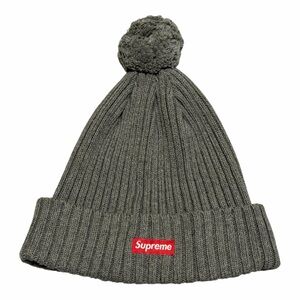 RARE Supreme New York Grey Box Logo Pom-Pom Beanie FW13 One Size OSFA Skater OG
